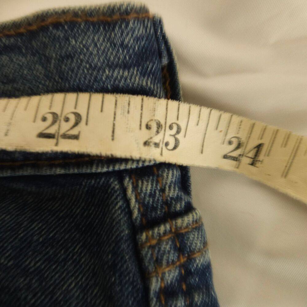 NWT‎ Levi Strauss Heritage High Rise Frayed Jean Shorts Women 26 Blue Stretch - Picture 6 of 8